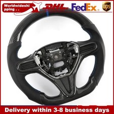 Customized Real Carbon Fiber Steering Wheel Fits For Honda Fit Base 2009-2014. Customized Real Carbon Fiber Steering Wheel Fits For Honda Fit Base 2009-2014.