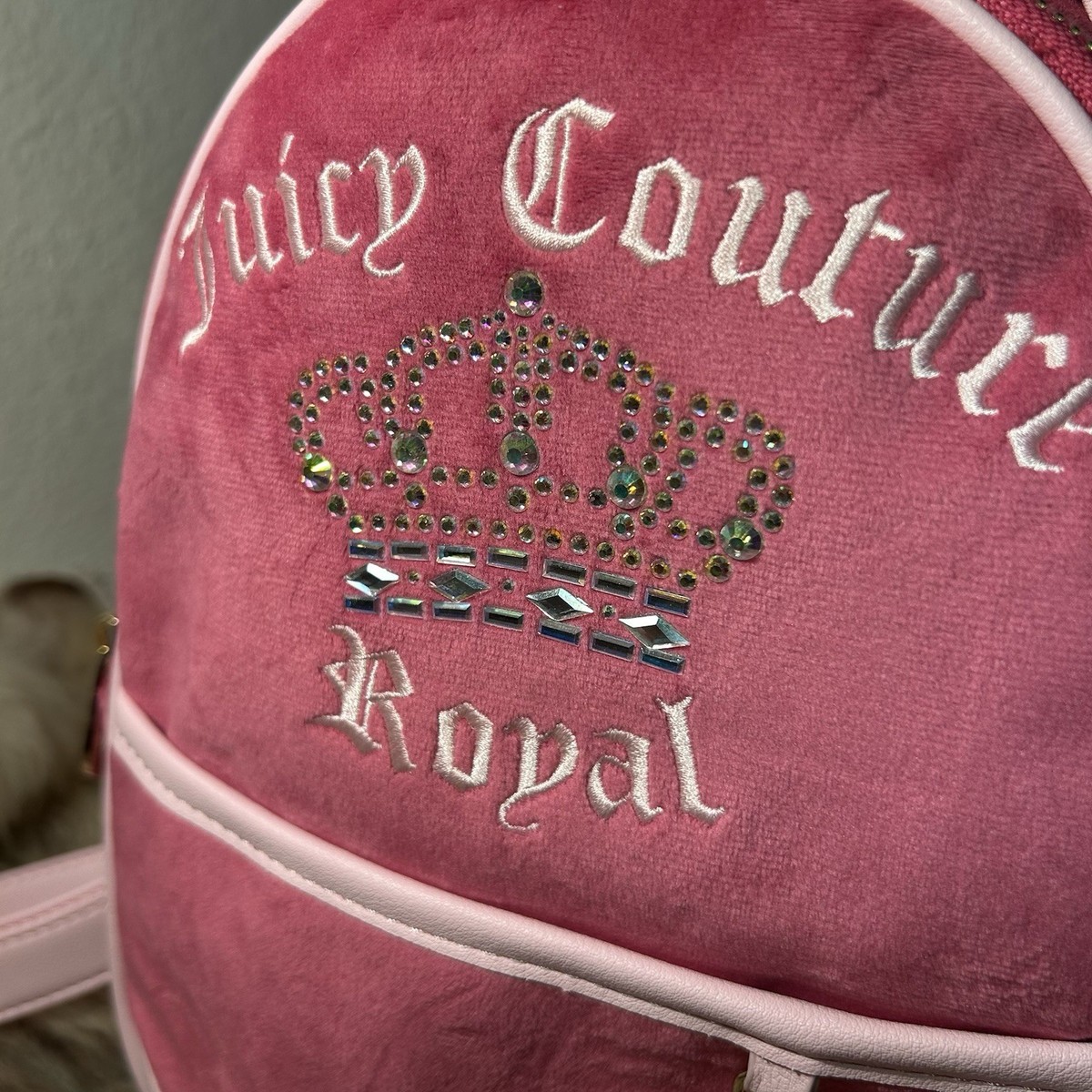 NWT JUICY COUTURE FULL SIZE BACKPACK RASPBERRY $108 NWT Juicy Couture Raspberry Tart Debossed Hot Pink... | Depop main image 2
