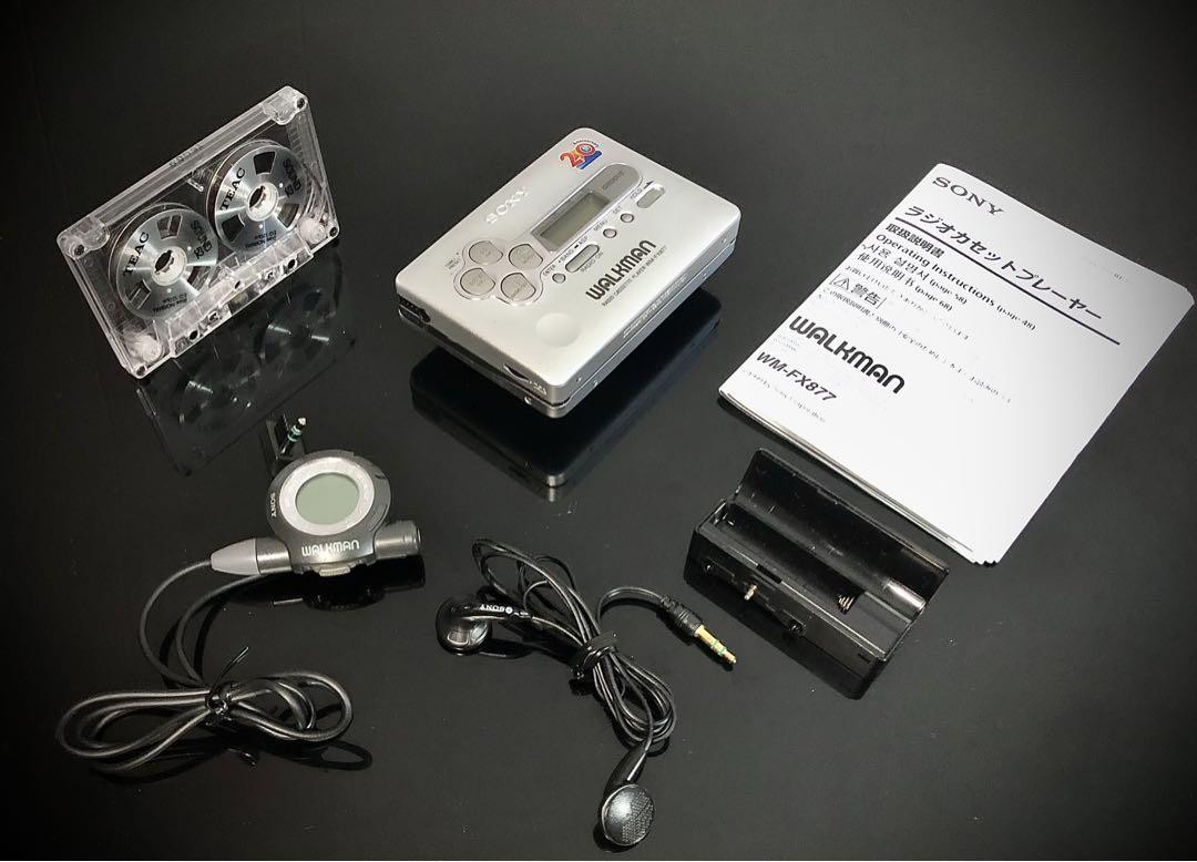 SONY カセットウォークマン WM-FX877 Sony WM FX 877 Walkman Cassette player new belt fully