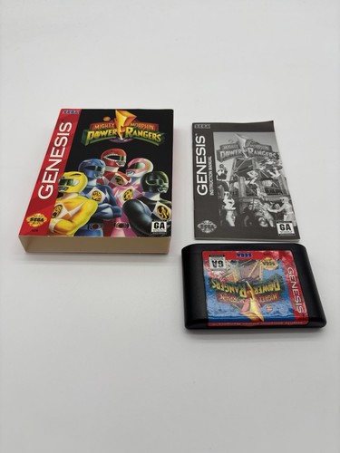 Mighty Morphin Power Rangers (Sega Genesis, 1994) CIB Complete /w Manual. VGC - Picture 3 of 3