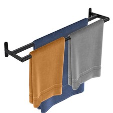 Double Towel Bar, 24 Inch Towel Racks for Bathroom, Stainless Steel Ba...