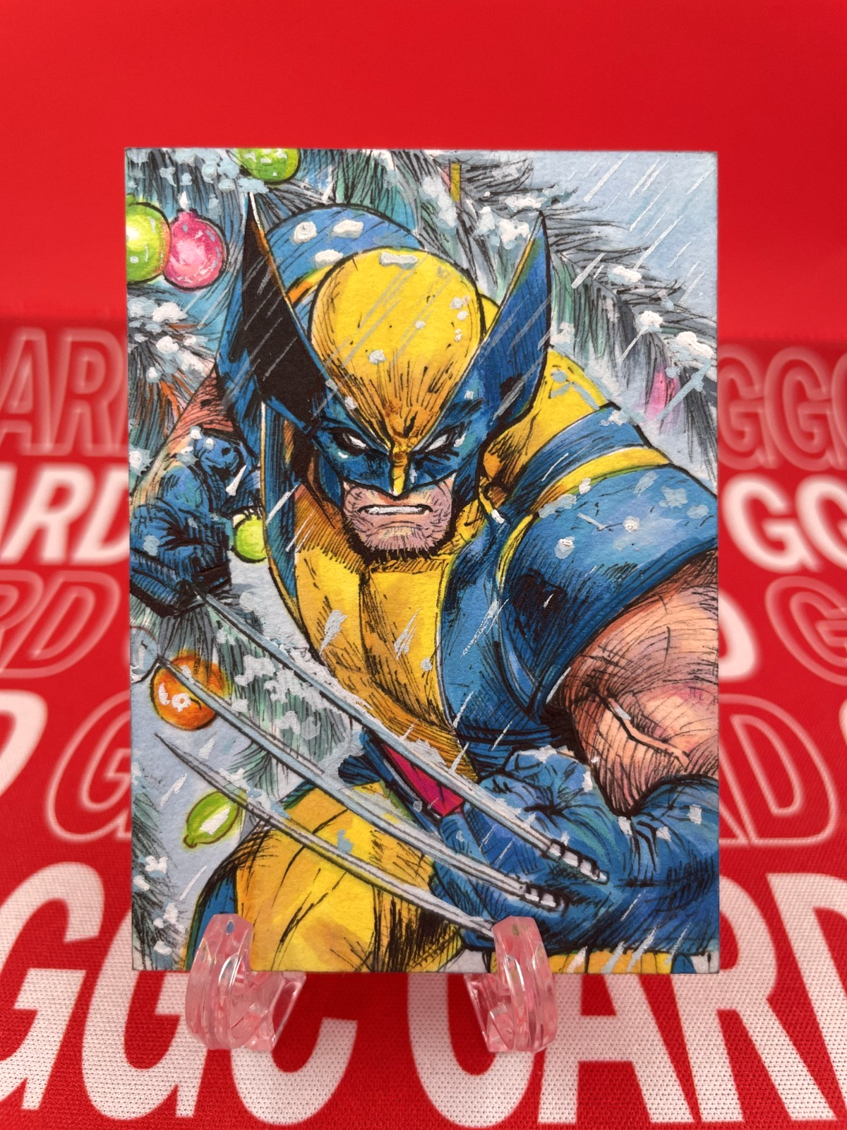 【Christmas Limited】GGC Studio Marvel Wolverine Artist Hand Drawn Sketch Card 1/1