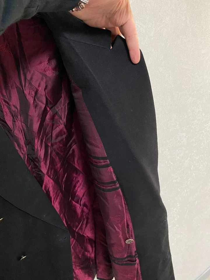 Blazer Brioni para hombre 52R negro 100 % cachemir Tiberio hecho en Italia dinero antiguo Foto 4 de 4