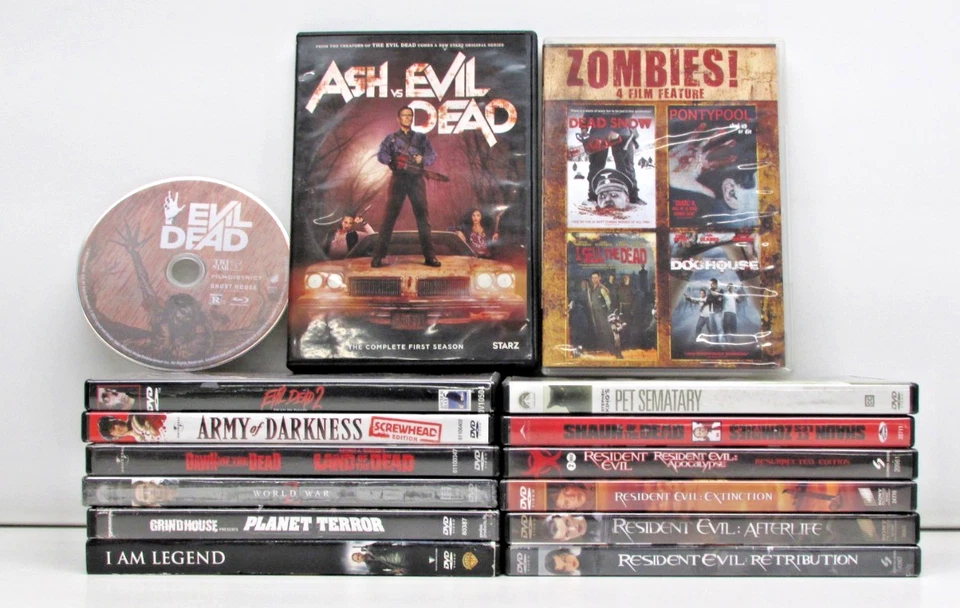 Zombie/Undead DVD Lot -George A. Romero's Land of the Dead/Evil Dead/PontyPool - Image 2 of 2