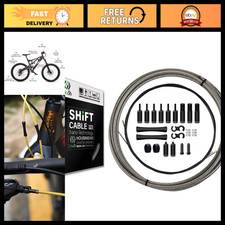 CNC Bike Shifter Cable Set for Road/Mountain Bikes, Braided Gear Housing, Teflon