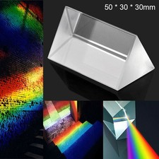 30 30 50mm Triangular Prism Rainbow Prisma Crystal Glass Photographic Prisme C 