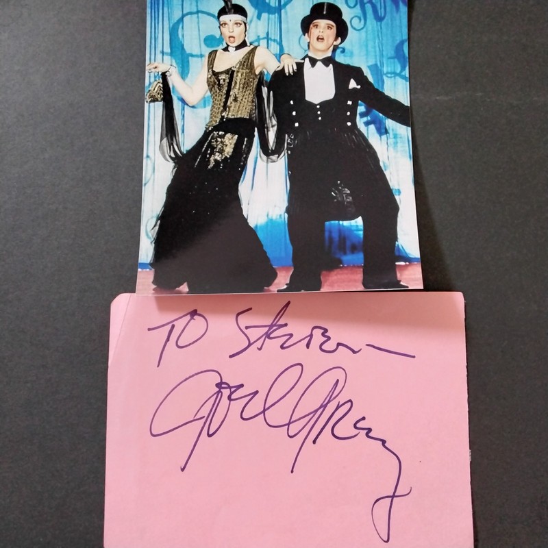 Joel Grey SIGNED Page Photo Film Stage TV Actor Cabaret Wicked Chicago Musicals