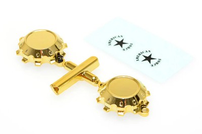 Cen Racing Gold Chrome Wheel Cap (w/decal, for American Force H01 CONTRA) CD0692