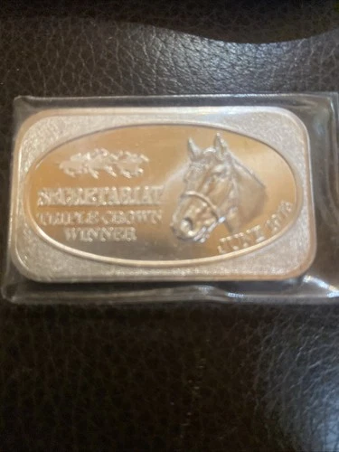 1973 1 OZ .999 FINE SILVER SECRETARIAT-TRIPLE CROWN WINNER U.S. SILVER CORP