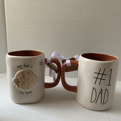 Rae Dunn Disney Lion King Simba Mufasa My Dad My Hero #1 Dad Father s Day Mug