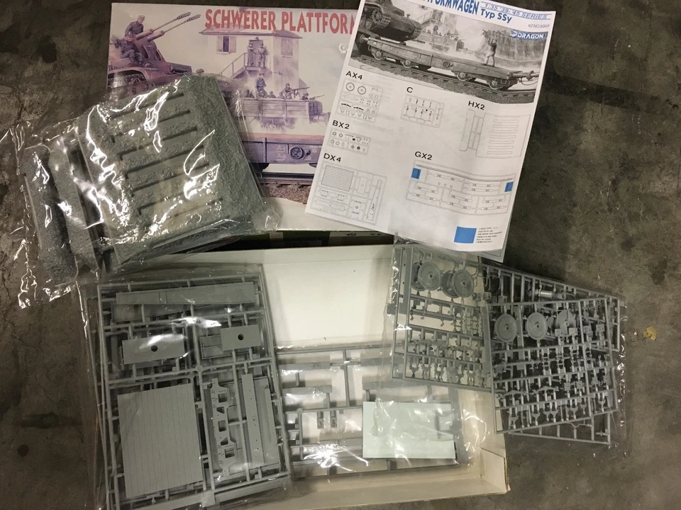 Dragon 1/35 Schwere platform wagen heavy railway tank transporter - Immagine 2 di 3