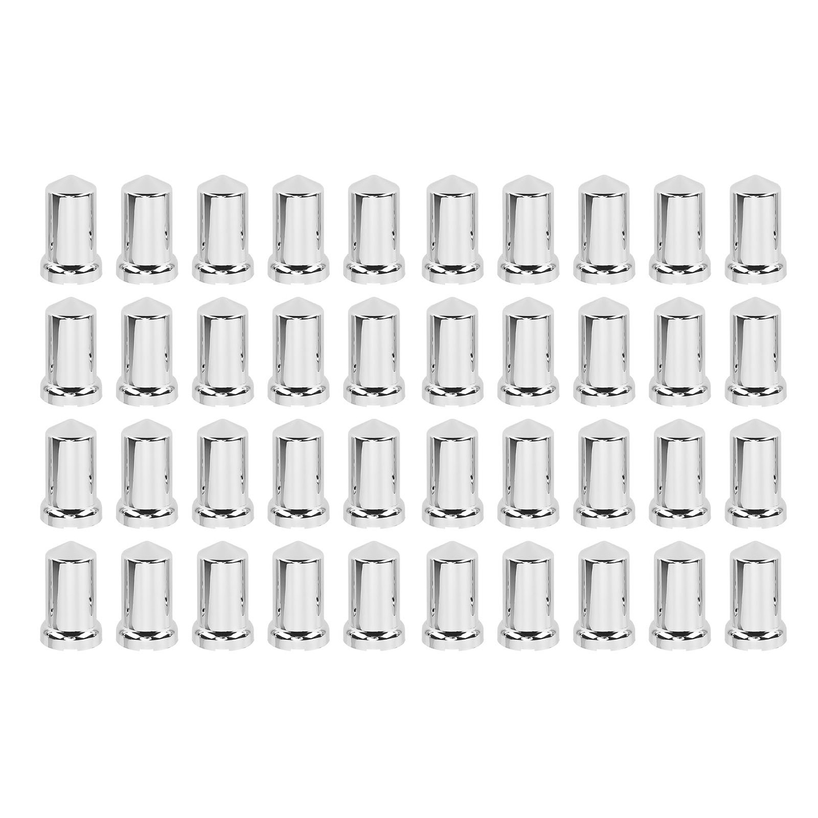 (40Pcs) Flanged Lug Nut Cover 33mm Flanged Lug Nut Caps For Trucks