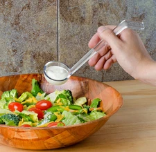 12 Cambro LD85 CamWear 3/4 oz Clear Ladles 8.5" Polycarbonate Serving Utensils