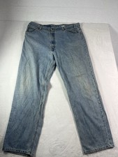 VINTAGE Levi's Jeans Mens 42x32 Blue Relaxed Fit Tapered Leg Y2K Light Wash
