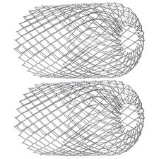 2 Pcs Roof Gutter Downspout Filter Guards Aluminum Alloy Leaves Debris Catcher