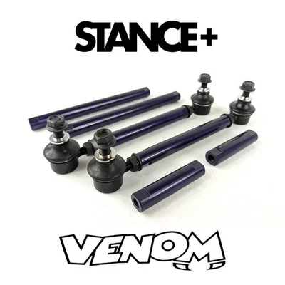 Stance+ Adjustable Drop Links 150mm-320mm M10 M12 Ford Fiesta Mk7 2008-2017