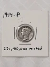 1944-P  Mercury Silver Dime, Fine Circ.  90% Silver
