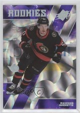 2023-24 SPx Rookies Purple Parallax 36/149 Maxence Guenette #164 0h56