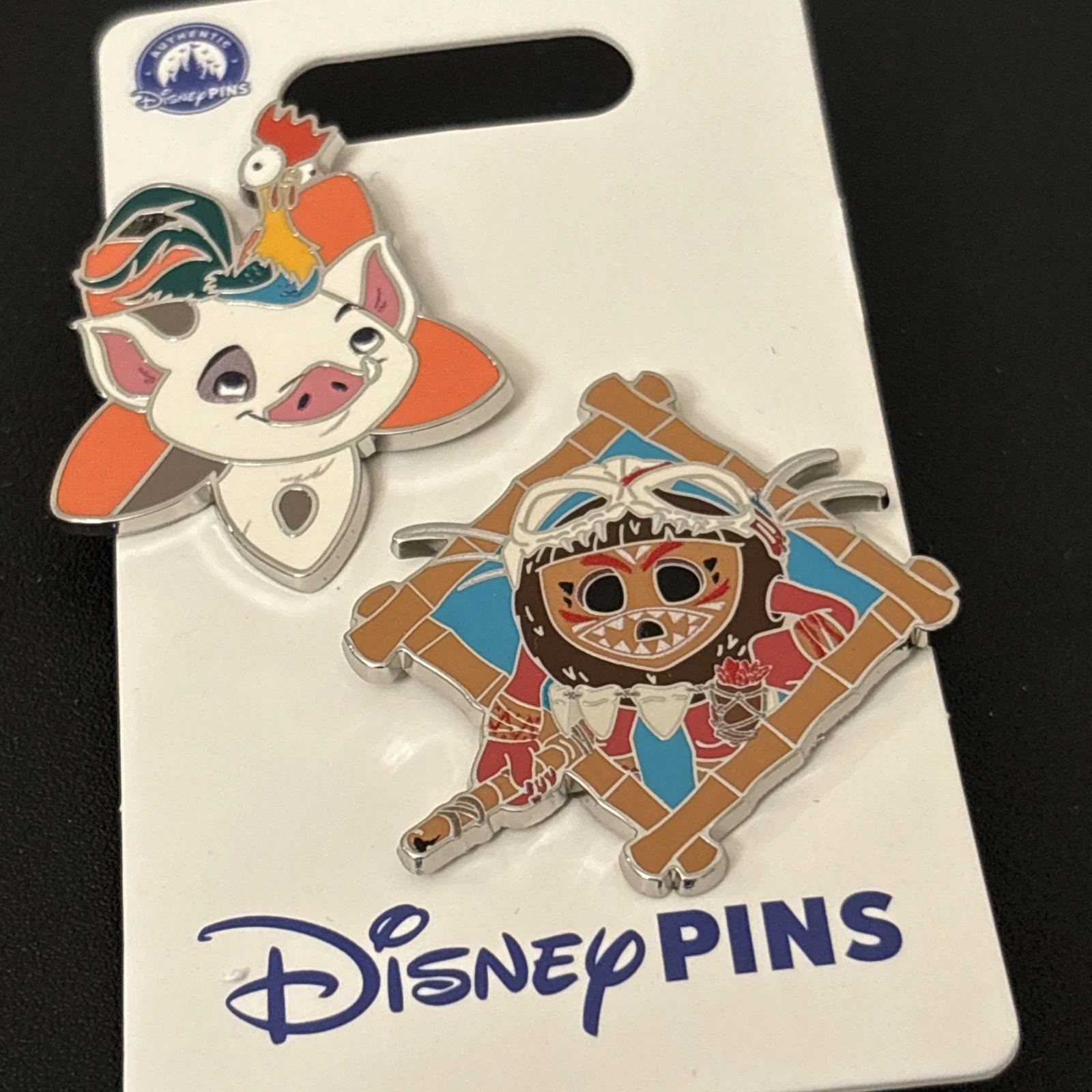 2025 Disney Parks Moana Pua Hei Hei & Kakamora OE 2 Pin Set