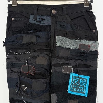 Rare CYDERHOUSE Anti-War Crust Pants Black XS/SS Japan Made | eBay