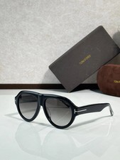 Tom Ford Icon Collection TF1225 Sunglasses Black Frame Gradient Gray Lens 59-16