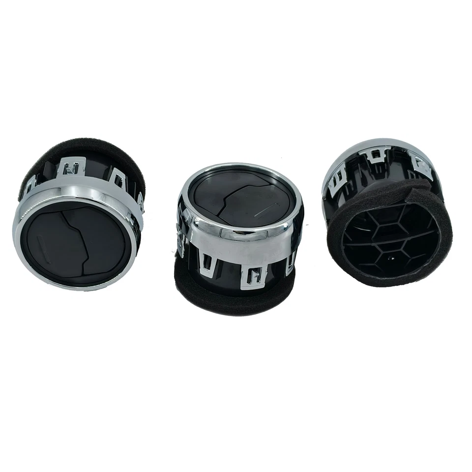 3PC Inner Dash Center A/C Air Vent Louvre For Ford Mustang 2015-2020 Foto 4 de 4