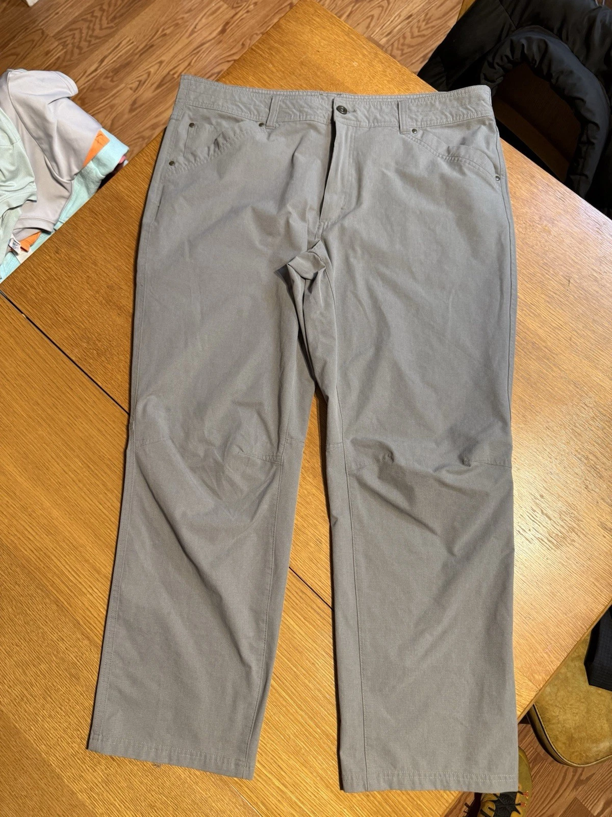 Killik Ripstop Pants Mens 42x30 Gray Performance Golf Travel Lightweight Outdoor