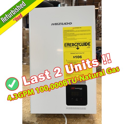 #ad 【90% NEW】Natural Gas Tankless Hot Water Heater 4.3 GPM 100000BTU Whole House $199.00
