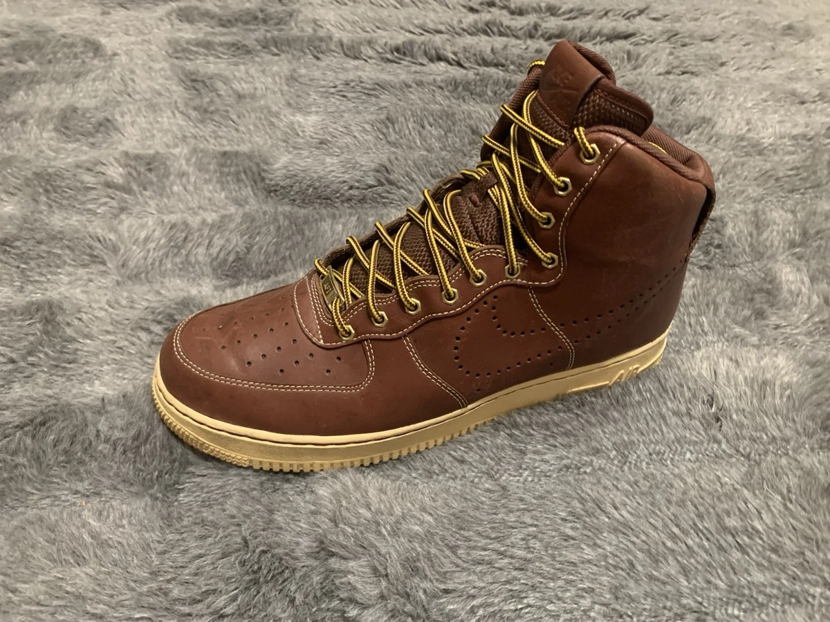 2010 NIKE AIR FORCE 1 High Premium Work Boot 386161-600 Size 9 W/ Box! Size 14 - Nike Air Force 1 High Premium LE Work Boot for  main image 4