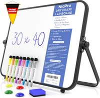 TrockenlöSch-Whiteboard A3 Mit StäNder Magnetisch FüR Schule BüRo, Doppelseitig