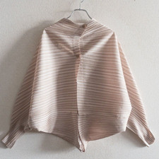 Pleats Please Pleated Cardigan Issey Miyake 3 Size Medium Women's Cardigan