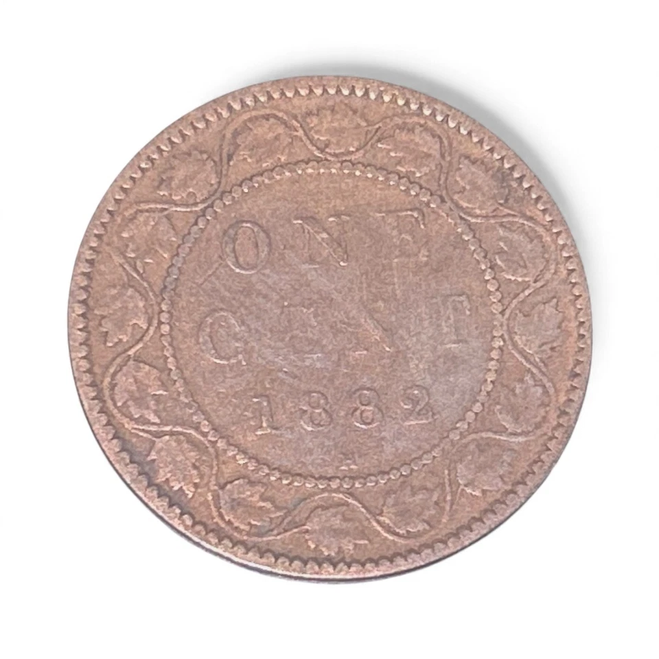 1882 H Canadian Canada Large Penny RB Red Brown !! - Image 2 of 2