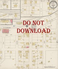 Poster 1920 Very Detailed COPY Map Mosier Oregon Perfect for researchers