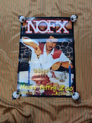 RARE NOFX PROMO Heavy Petting Zoo Double Side Poster 1996 Epitaph Punk 13X19