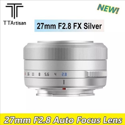 TTartisan AF 27mm F2.8 APS-C Auto Focus Camera Lens For Fuji X Mount X-A1 X-T20
