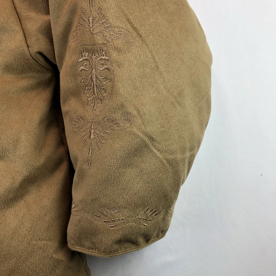 Cabelas Premier Northern Goose Down Mujer 2XL Marrón Gamuza Chaqueta acolchada con capucha Foto 2 de 4