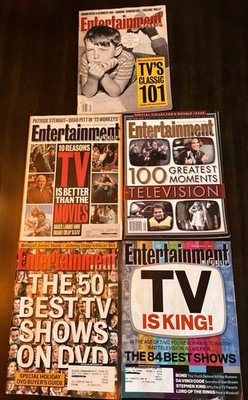 Set Of 5 TV Themed Issues Entertainment Weekly Magazine 1993-2006 Pre-owned
