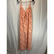 Women’s City Studio Pink Floral Maxi Dress in Size L. Adjustable Spaghetti Strap