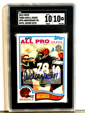 2015 Topps Anthony Munoz 60th Anniversary Rookie Auto SGC 10 Gem / Silver 15/25