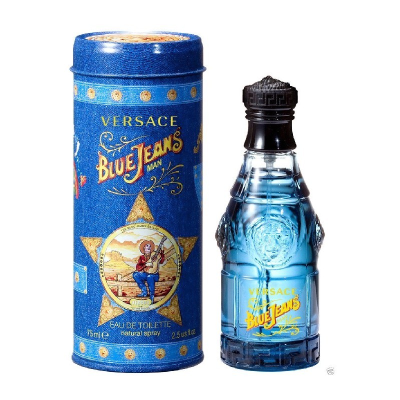 Versace Blue Jeans Eau de Toilette 75 ml parfum authentique pour homme