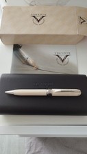 Stylo Visconti Rembrandt Résine Marbrée Ivoire Ivory Marbled Resin Ballpoint