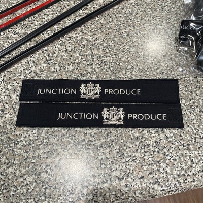 Junction Produce Black window curtains Silver Lettering authentic VIP Cima y32