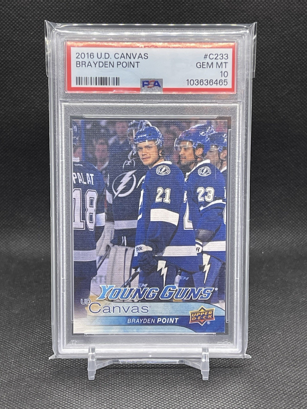 Brayden Point - 2016-17 UD Young Guns Canvas Rookie PSA 10 GEM MINT #C233