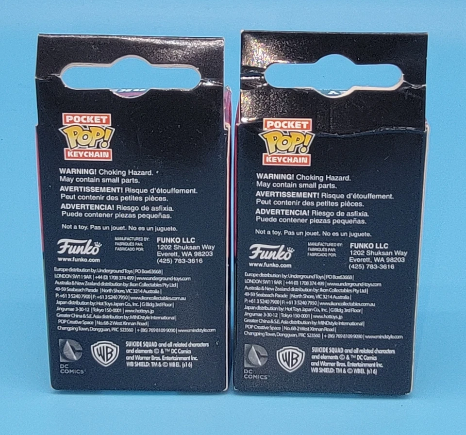 二手状况完好带盒 Funko Pop ! Heroes: Suicide Squad - The Joker #96 & Harley Quinn #97 — 第 3/4 张图片