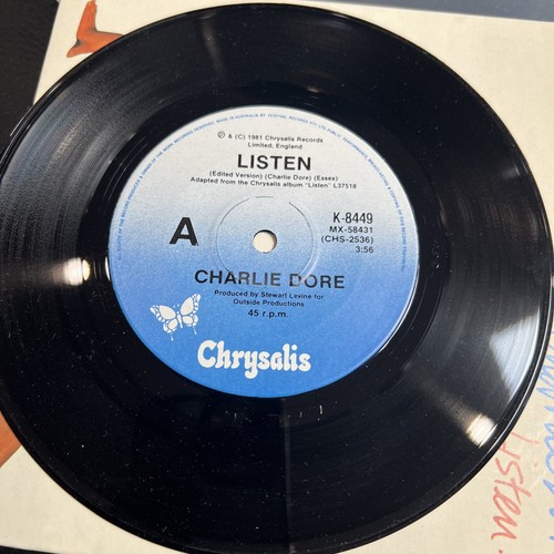 Charlie Dore - Listen - Used Vinyl Record 7” Limited Ed 1981 Picture Sleeve AU - Picture 9 of 15