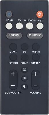 YAS209 YAS109 Ersatzfernbedienung f??r Yamaha Soundbar ATS1090 ATS2090 YAS109BL
