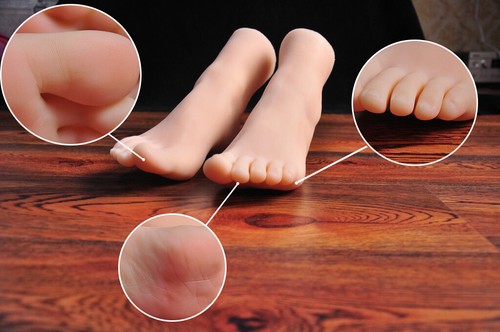 24,5 cm Silikon Fuß Damenfüße Schuhe Display Modell lebensechte Schaufensterpuppe - Bild 6 von 13