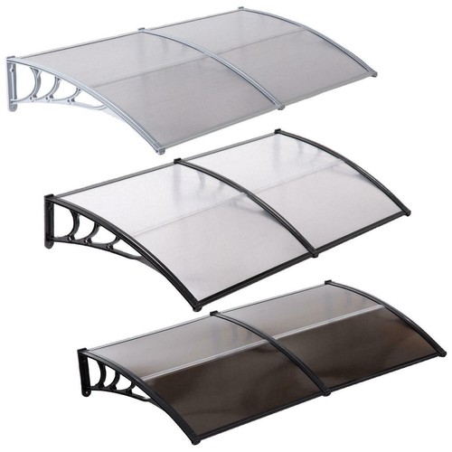 40x120"/80"/40"Outdoor Polycarbonate Front Door Window Awning Patio Cover Canopy - Picture 7 of 20