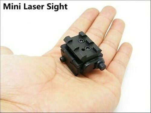2Pcs Mini Red Dot Laser Sight w/Rail Mount For Pistol Handgun Low Profile Rifle - Picture 3 of 7