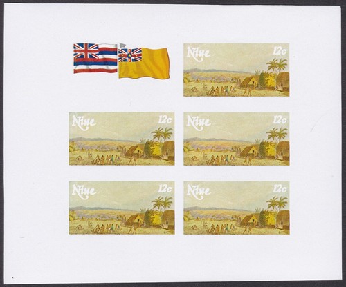 Niue Sc214 Bicentenary of Captain Cook’s Arrival in Hawaii, Color Trial Proof - Picture 3 of 3